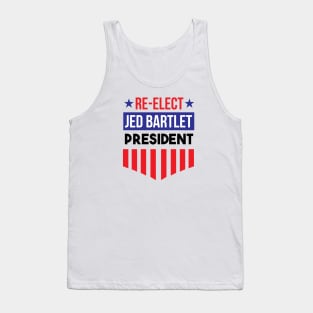 Re-Elect Jed Bartlet For America - Shield and Stars Tank Top